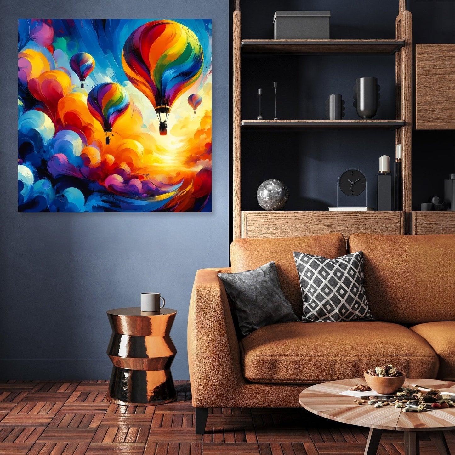 Abstract Horizons Canvas