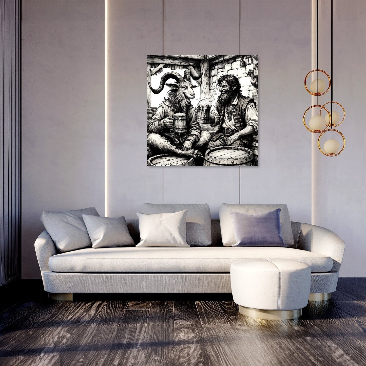 Woodland Tavern Comrades Canvas