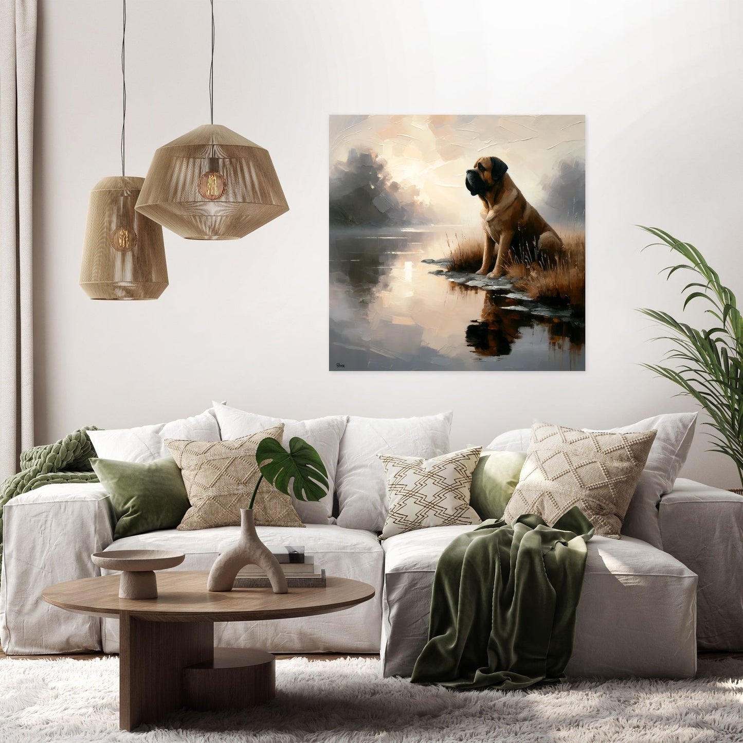 Dawn's Loyalty Bullmastiff Canvas