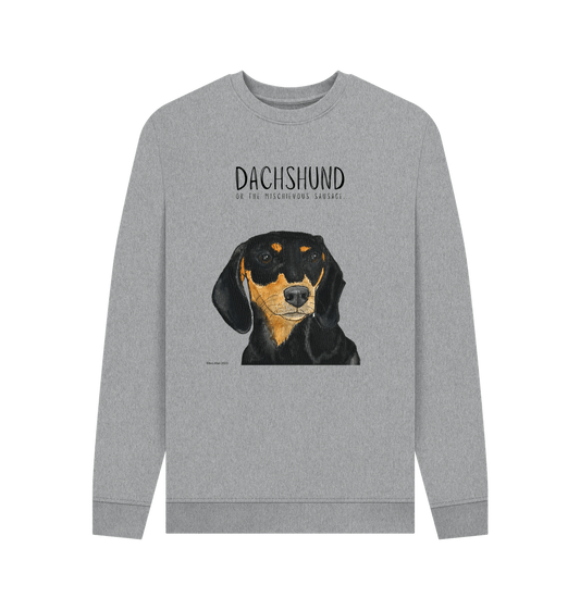 Mischievous Black & Tan Hot Dog Sweatshirt – For the Fearless Doxie Fans!