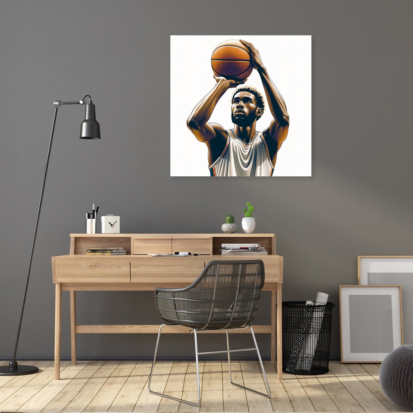 Free Throw Focus Canvas