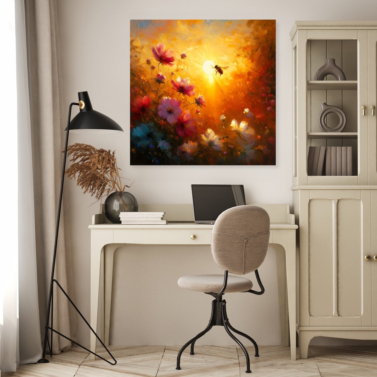 Golden Hour Bee Canvas