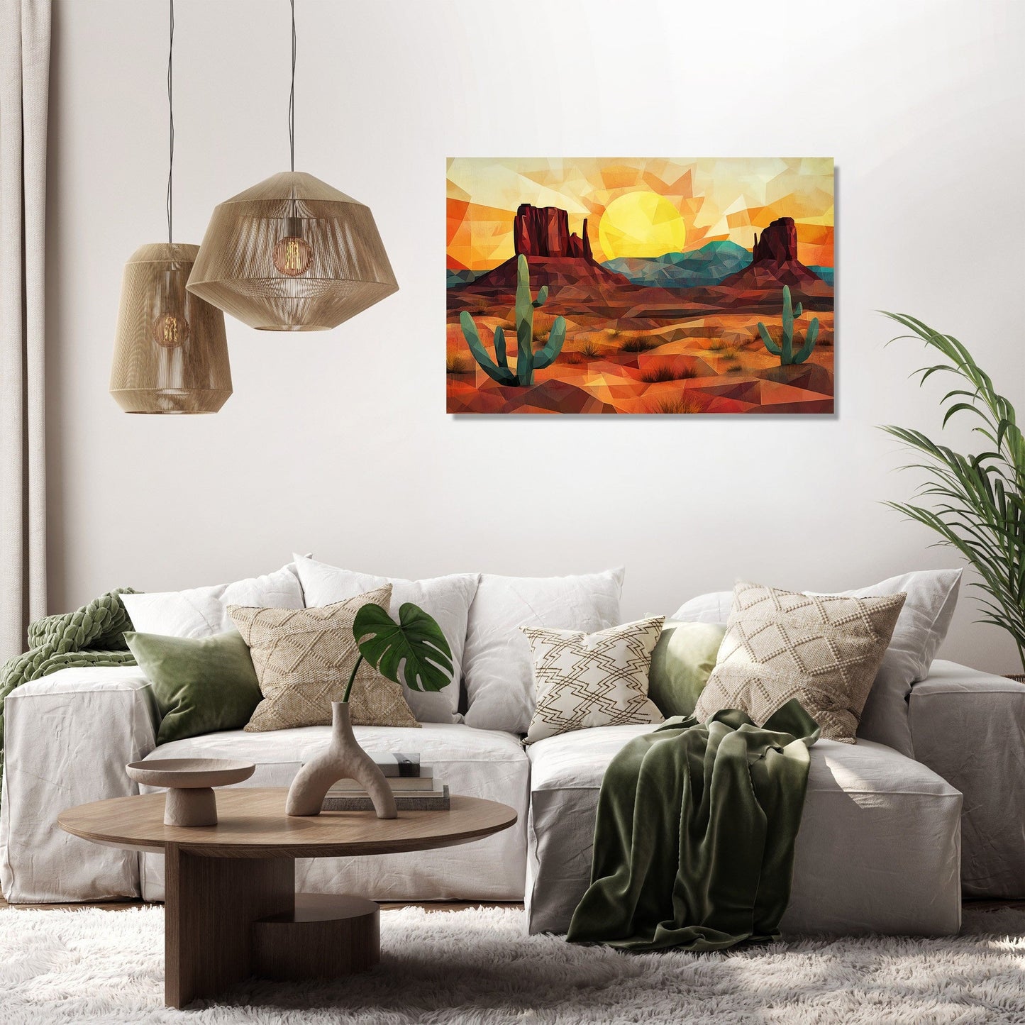 Geometric Wild West Canvas