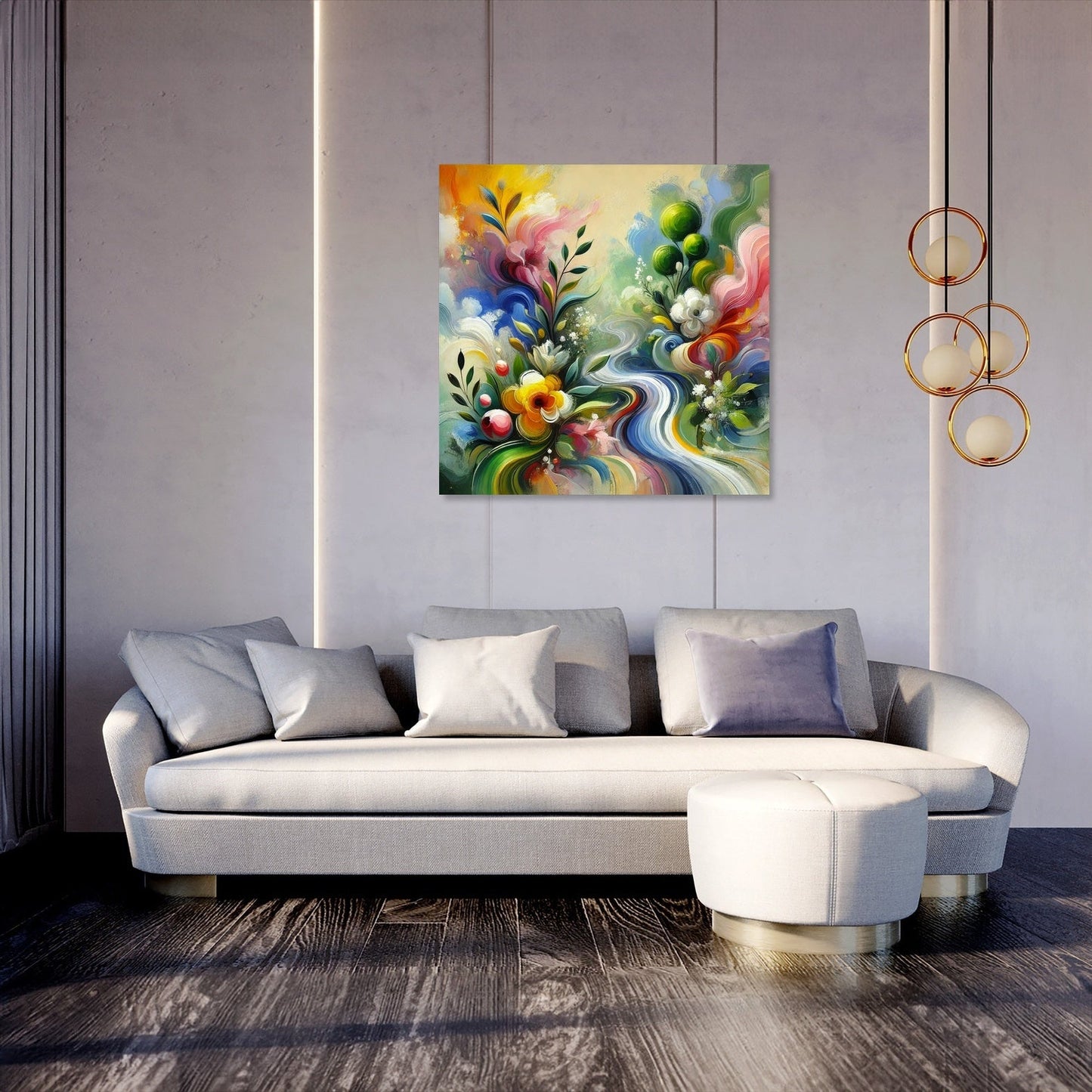 Abstract Spring Renewal Canvas
