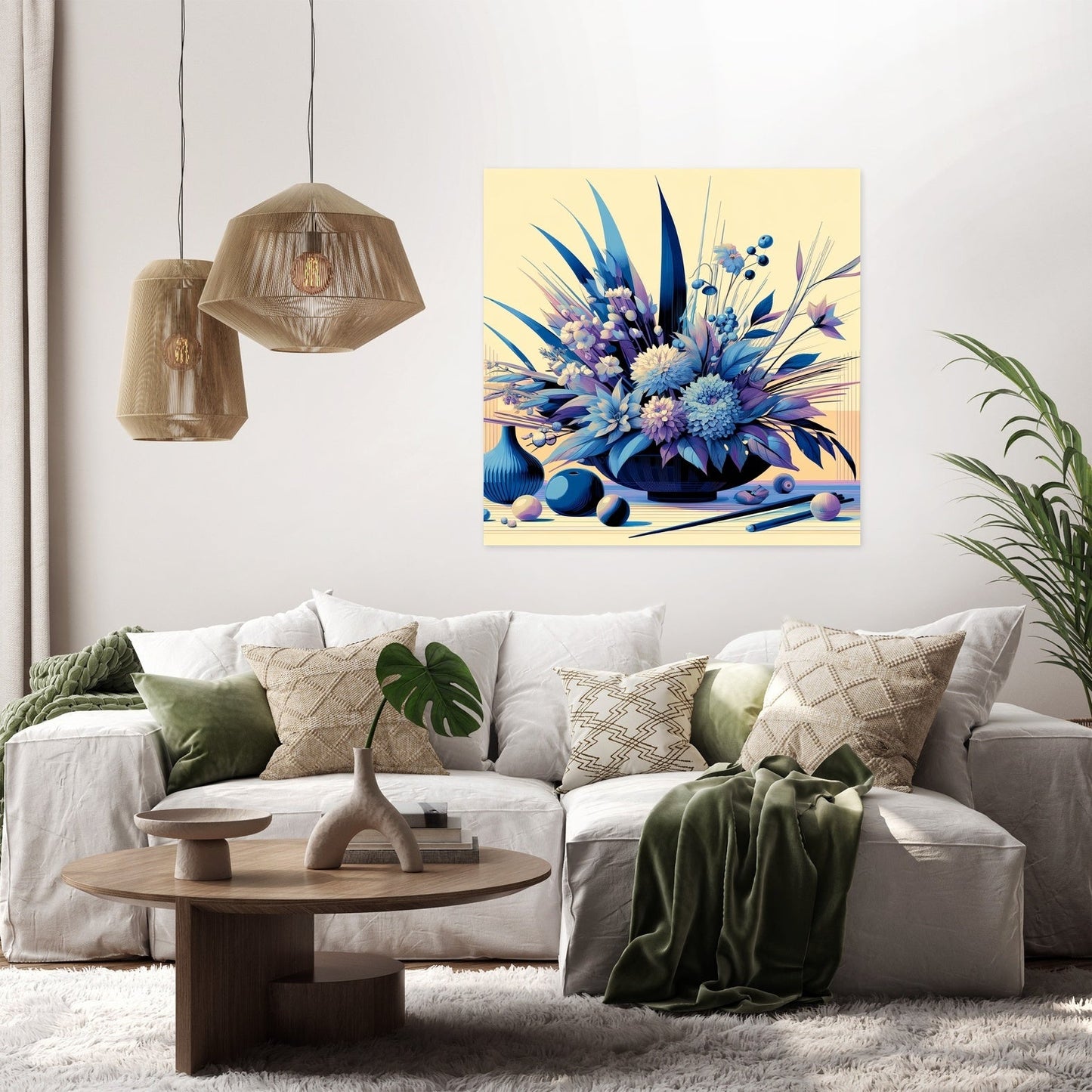 Modern Ikebana Canvas