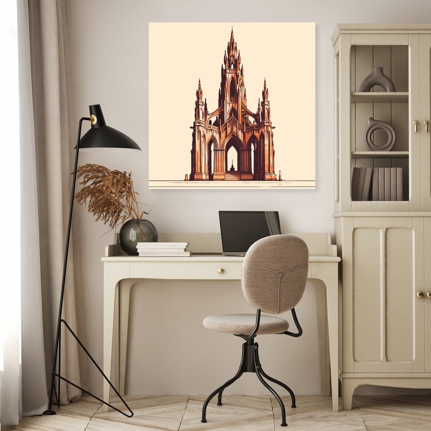 Edinburgh's Scott Monument Glow Canvas