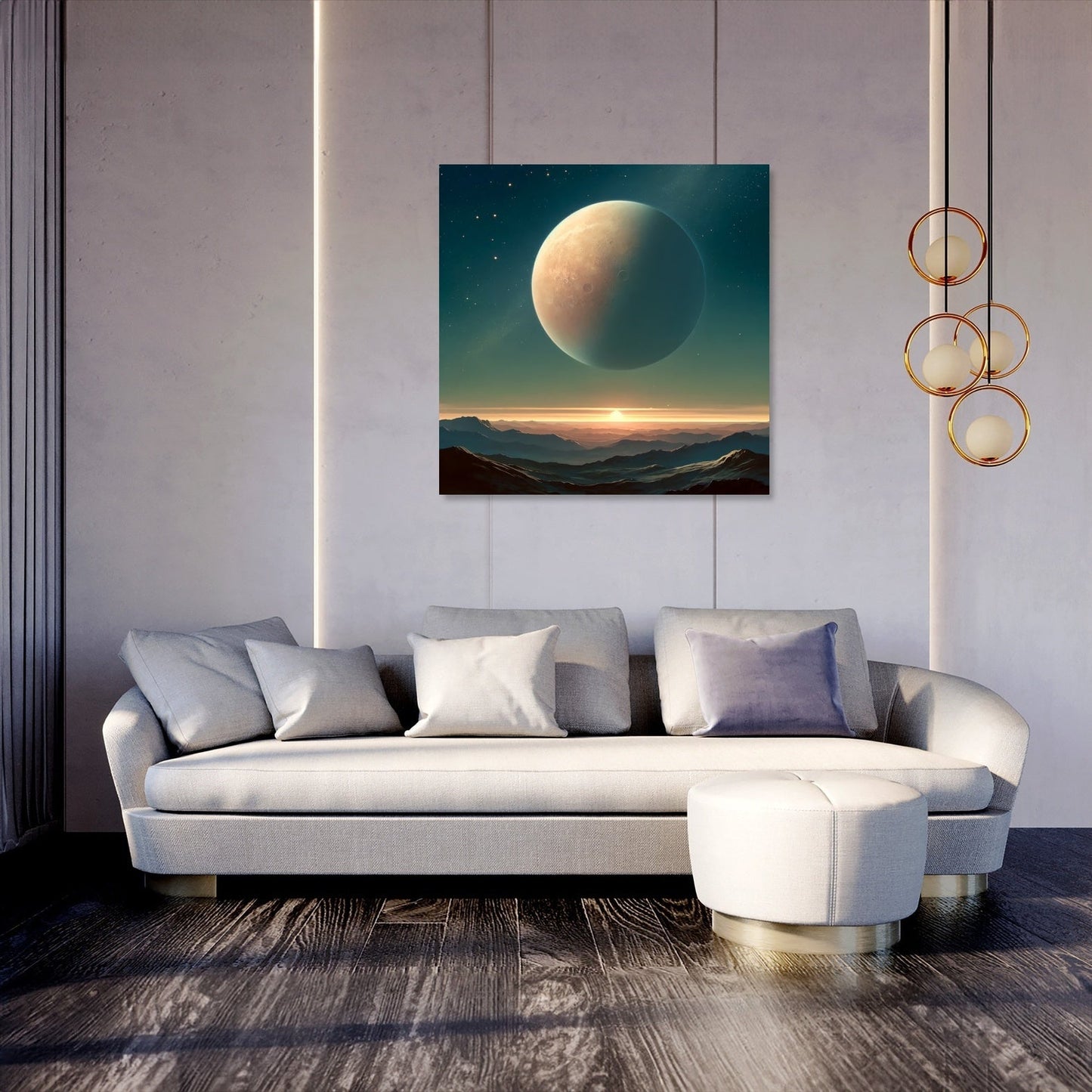 Celestial Horizons Canvas