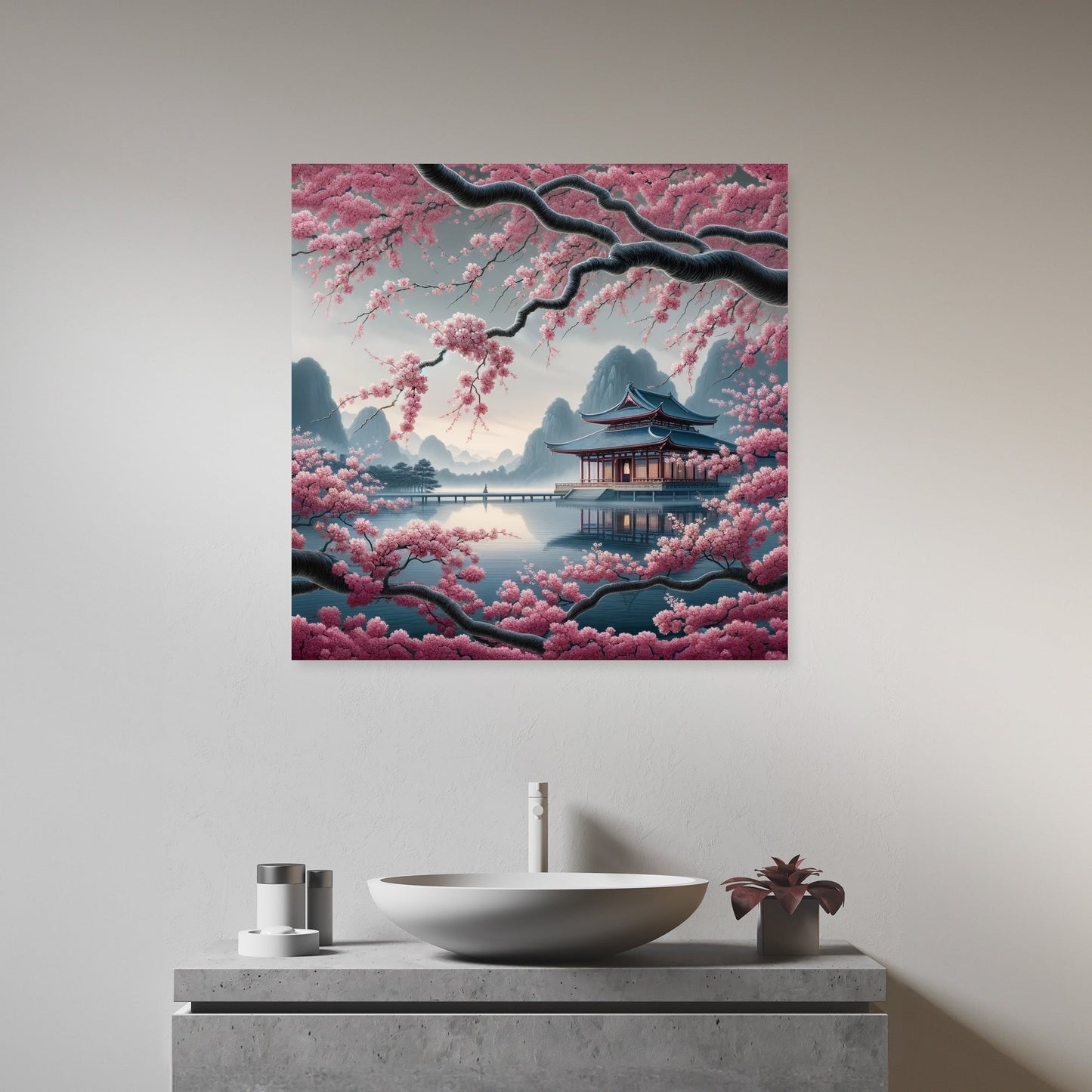 Zen Temple Serenity Canvas