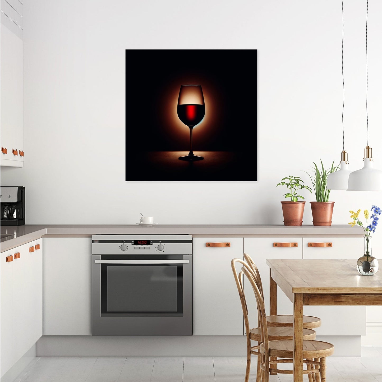 Mystic Wine Silhouette Canvas