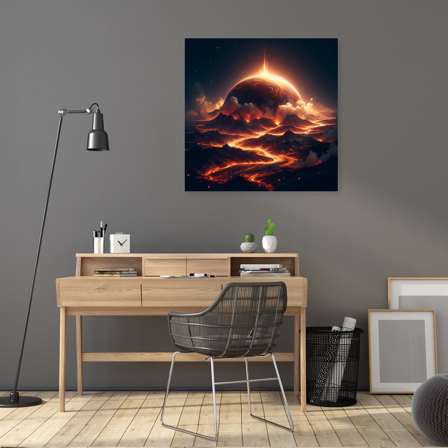 Lava Planet Canvas