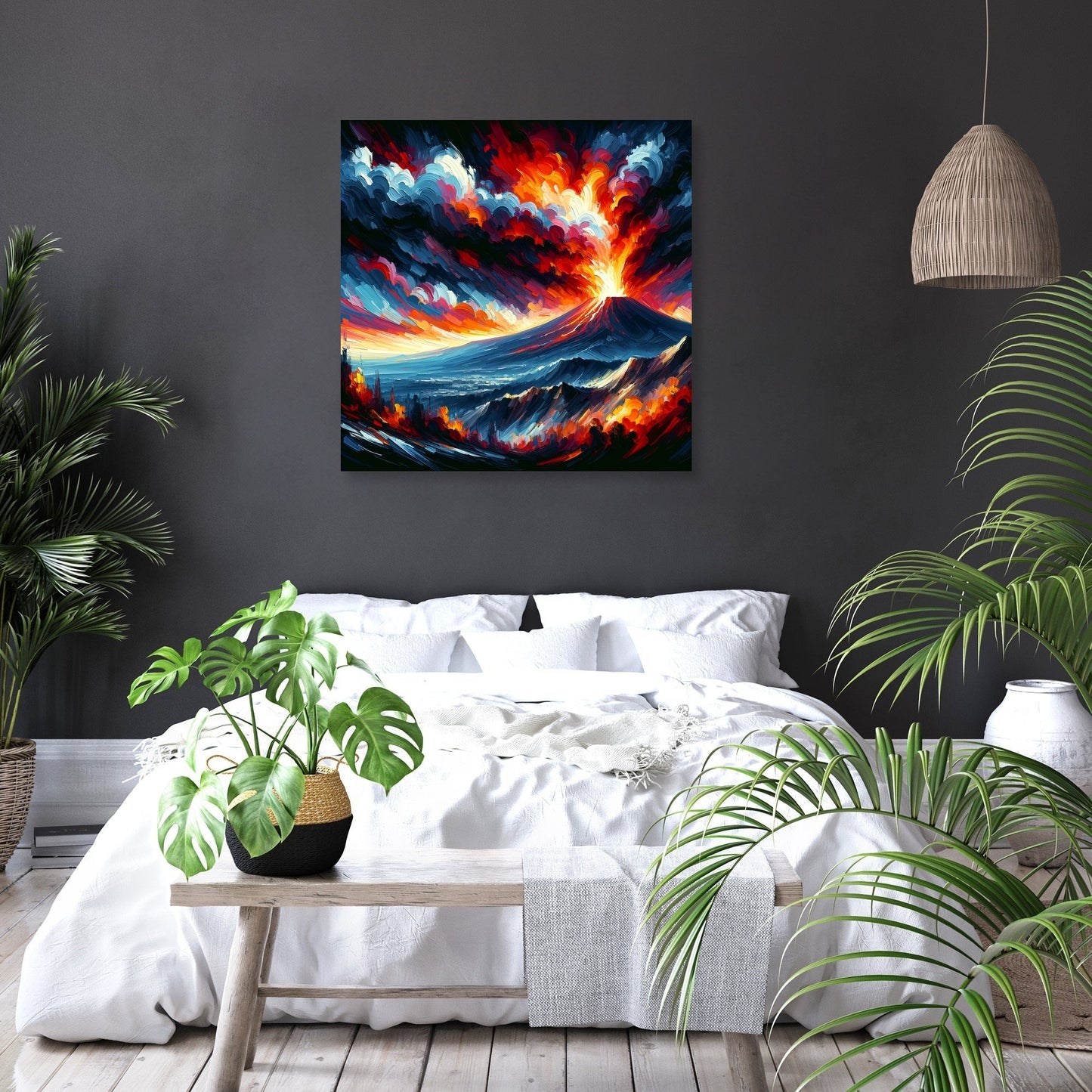 Etna Eruption Canvas