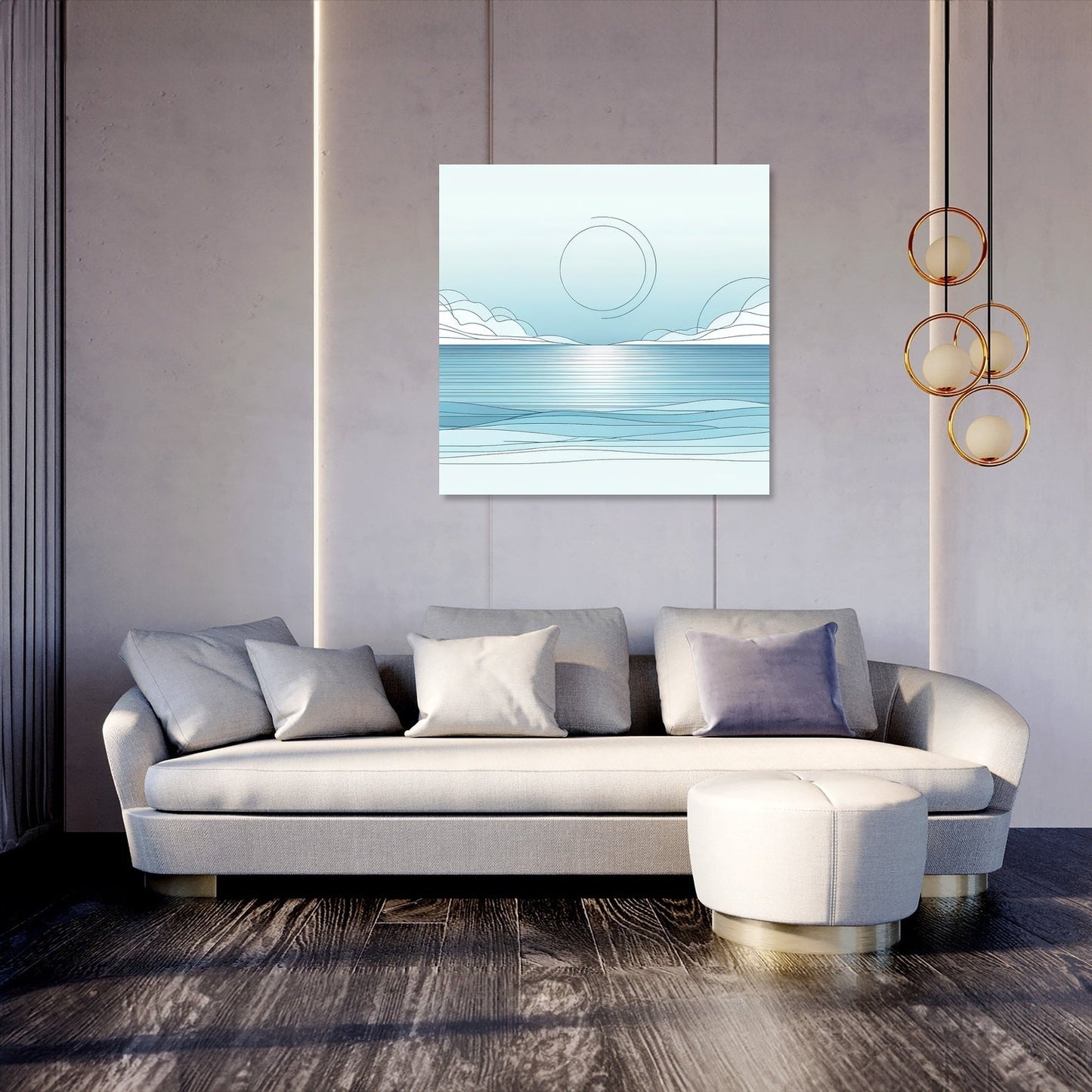 Ocean's Calm Canvas