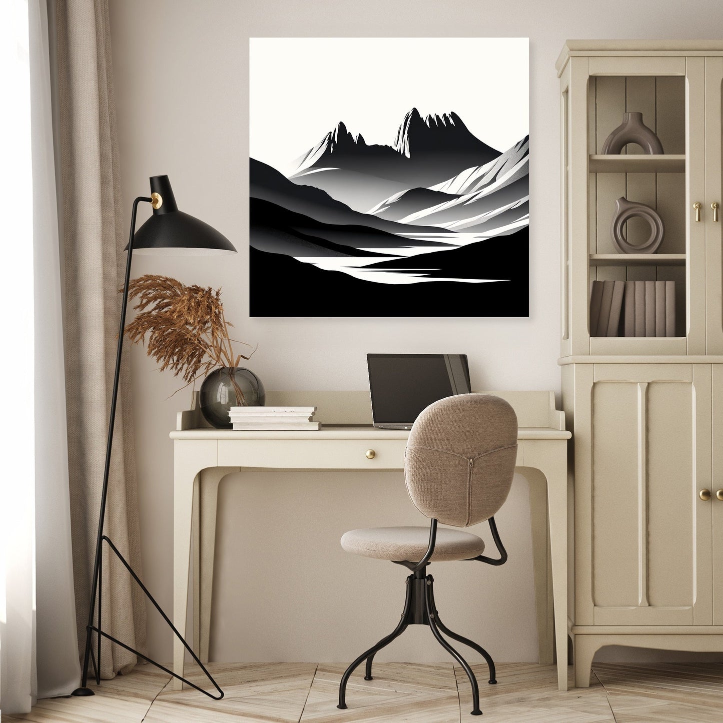 Cradle Mountain Abstract Shadows Canvas