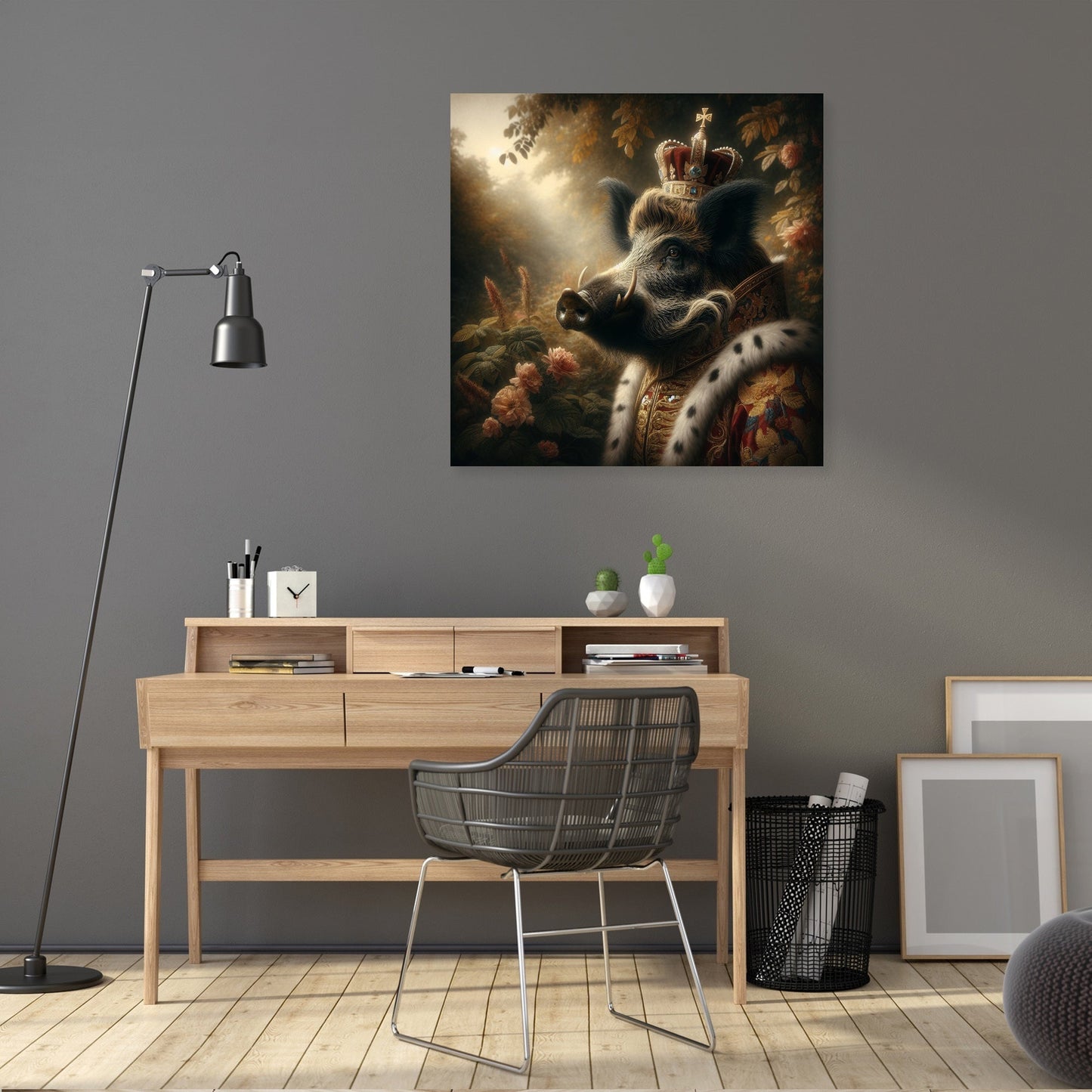 Regal Boar's Midday Majesty Canvas