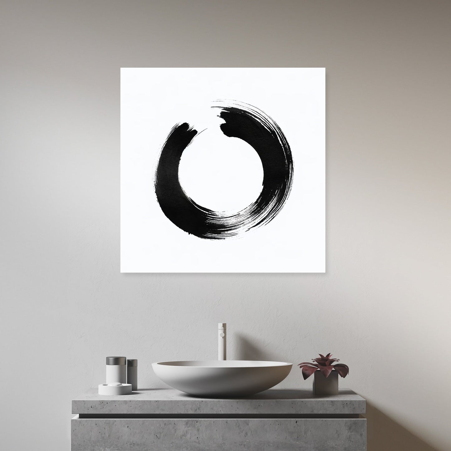 Zen Circle Minimalist Canvas