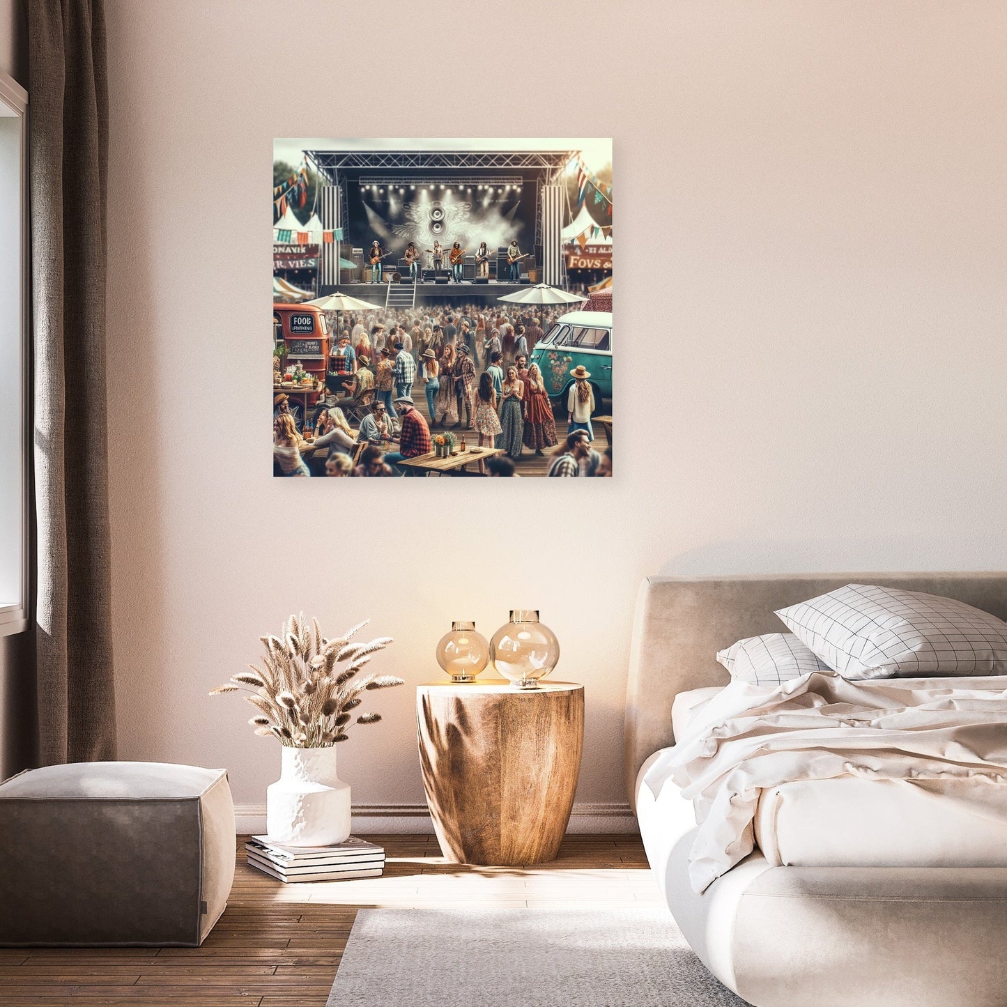 Outdoor Rock Festival Canvas
