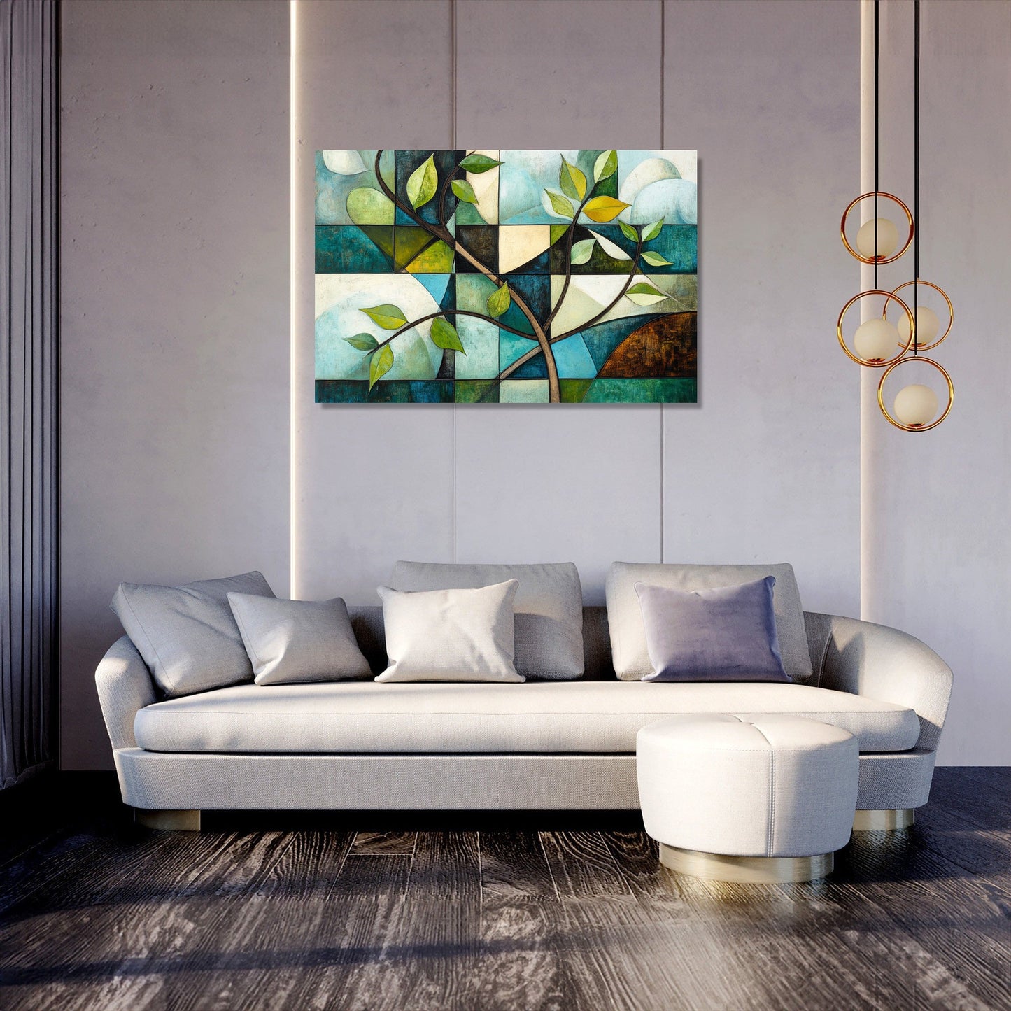 Cubist Nature Canvas