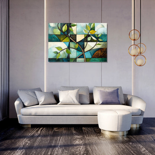 Cubist Nature Canvas