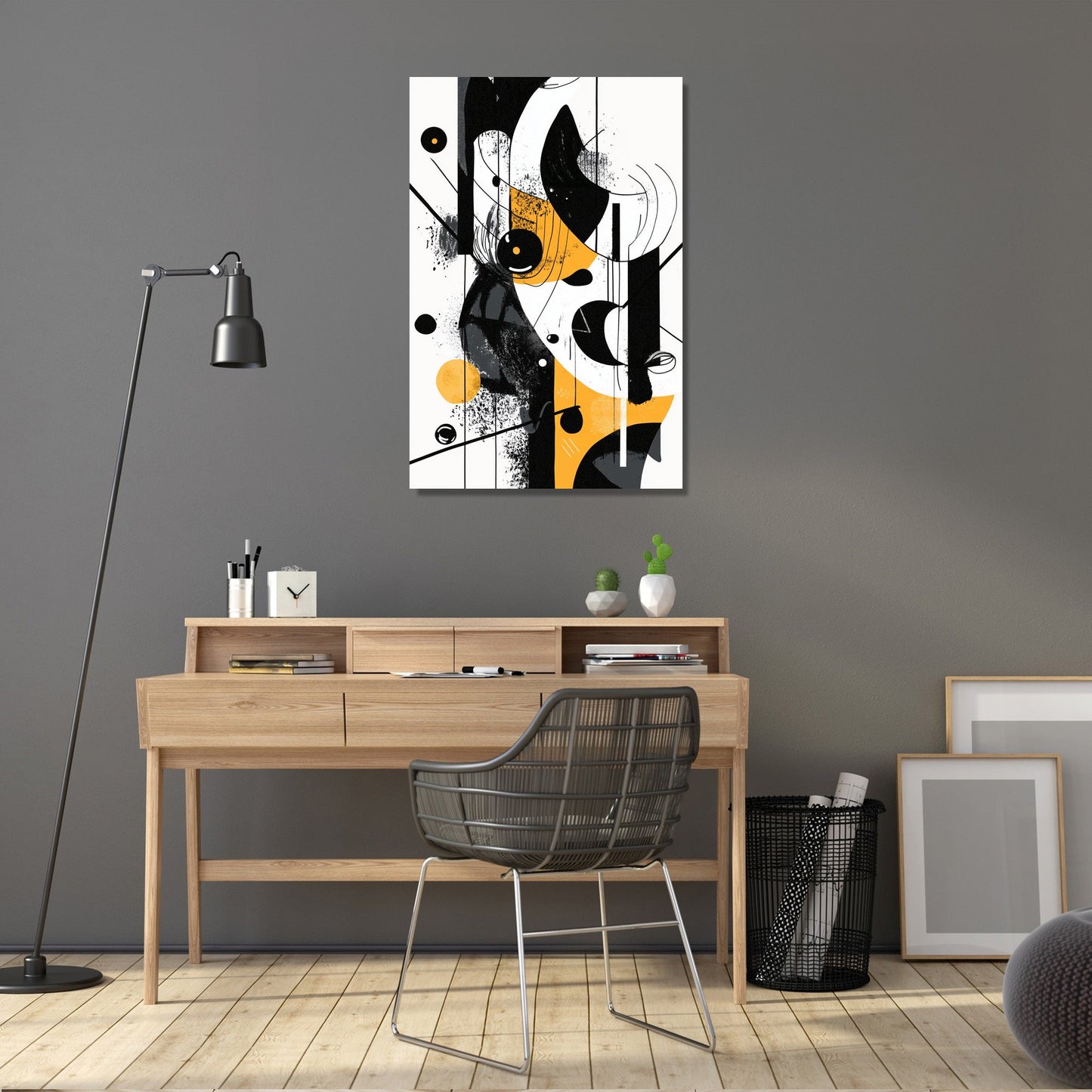 Monochrome Whimsy Canvas