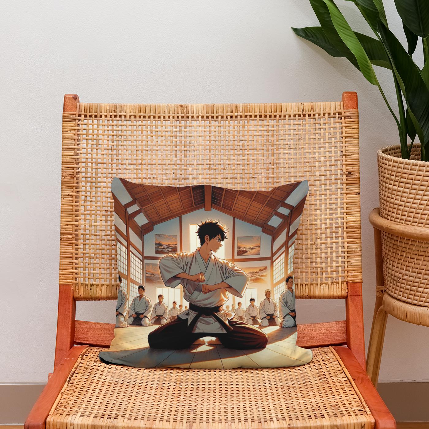 Dojo Sunset Discipline Cotton Cushion