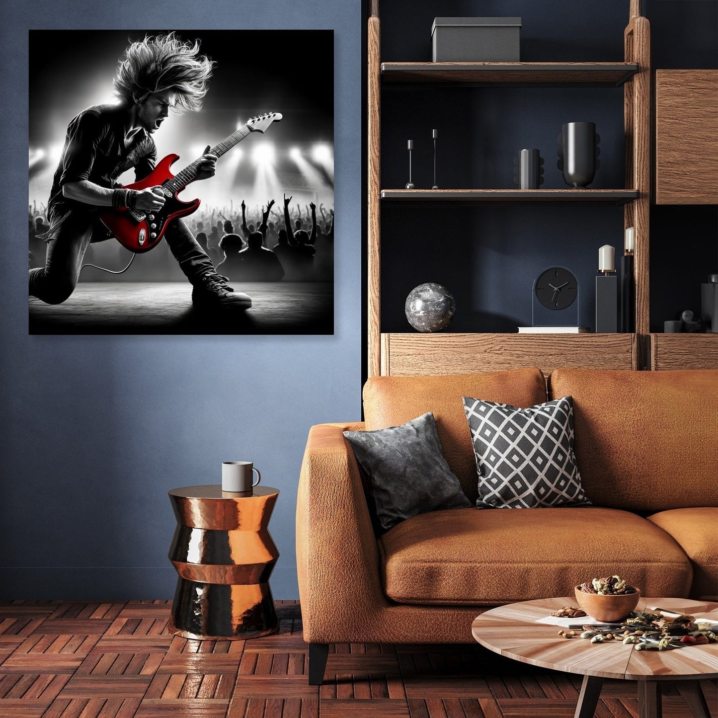 Crimson Riff Canvas