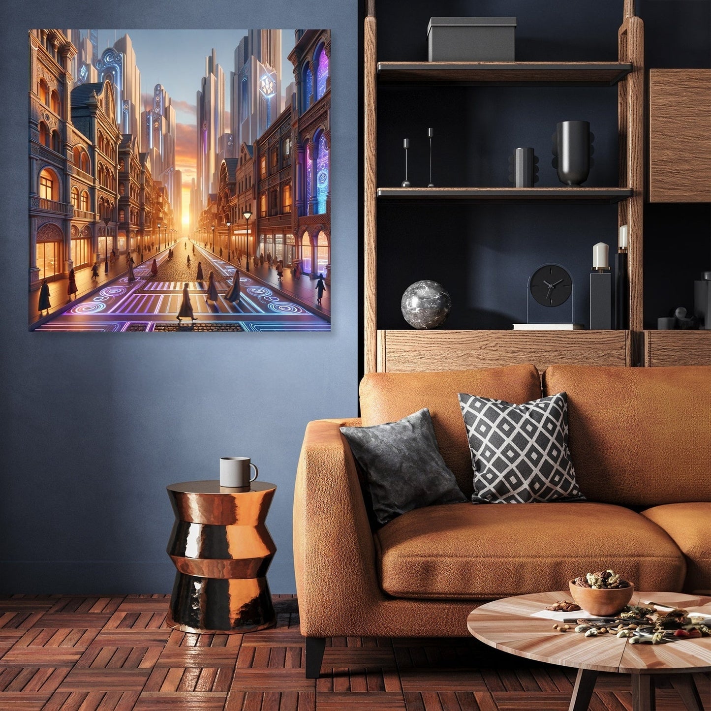 Dusk Fusion Boulevard Canvas