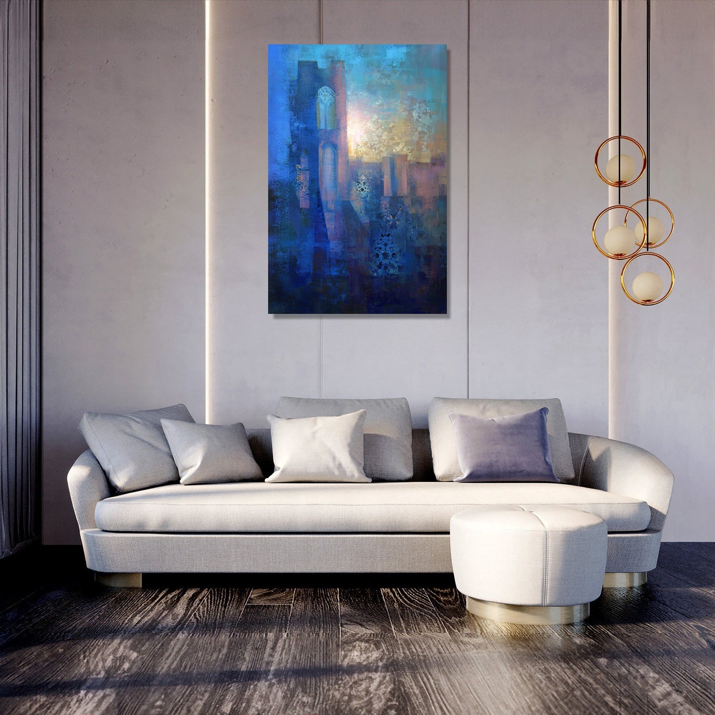 Richmond Castle Dawn Canvas