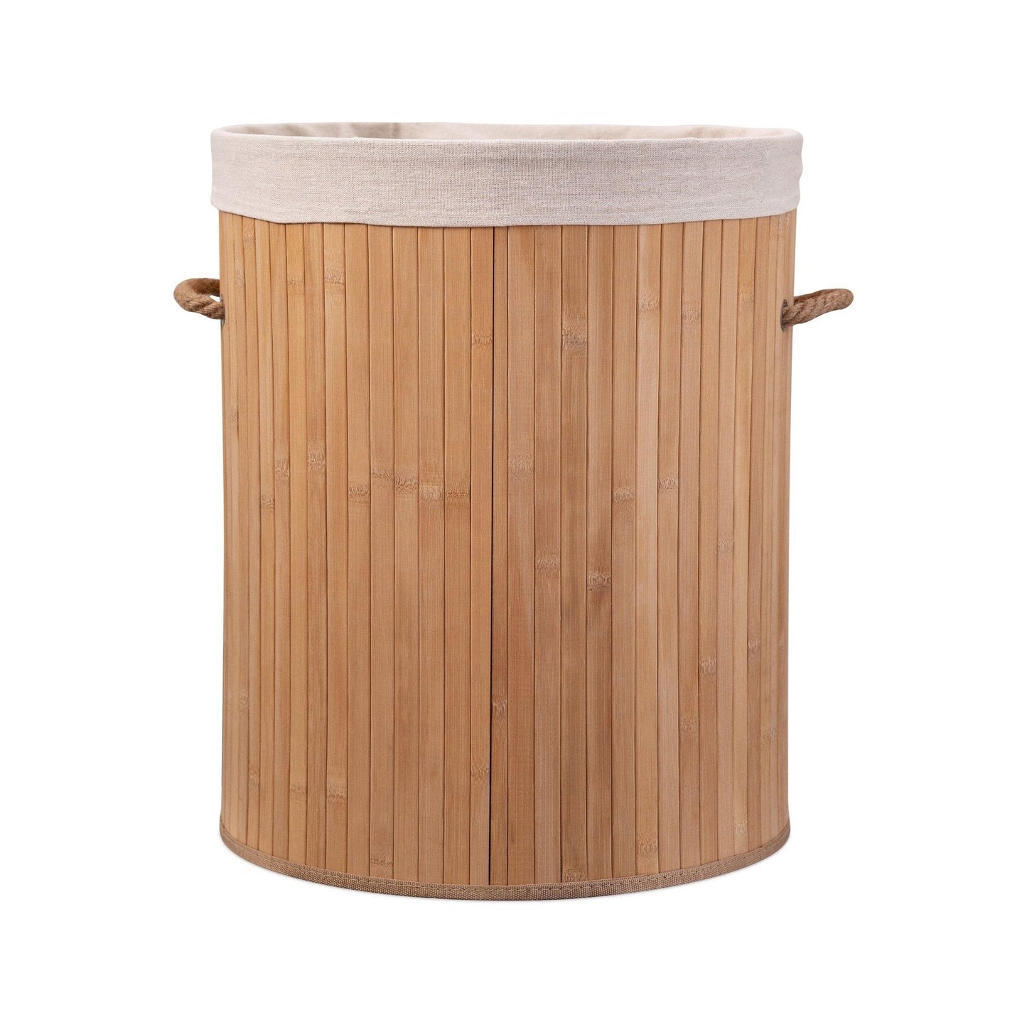 Eco Bath London Bamboo Laundry Basket with Lid and Removable Lining