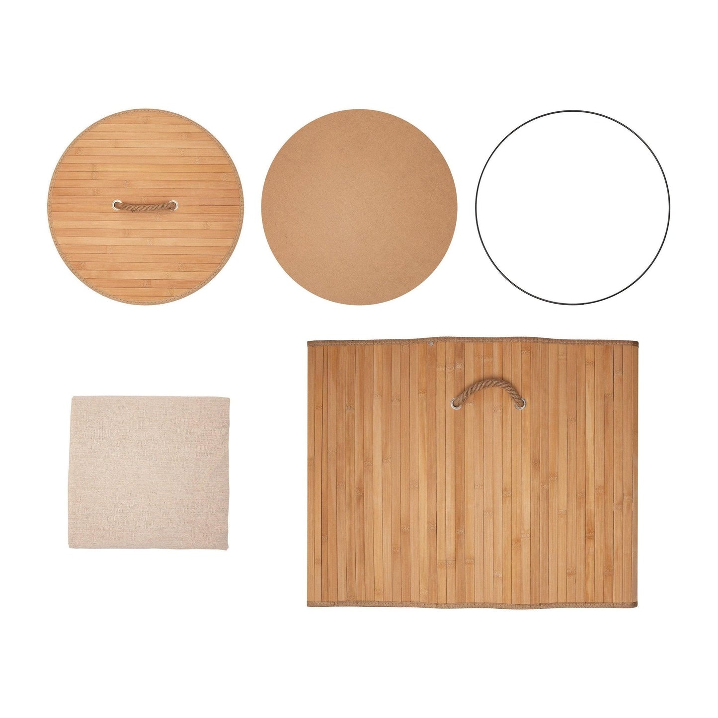 Eco Bath London Bamboo Laundry Basket with Lid and Removable Lining