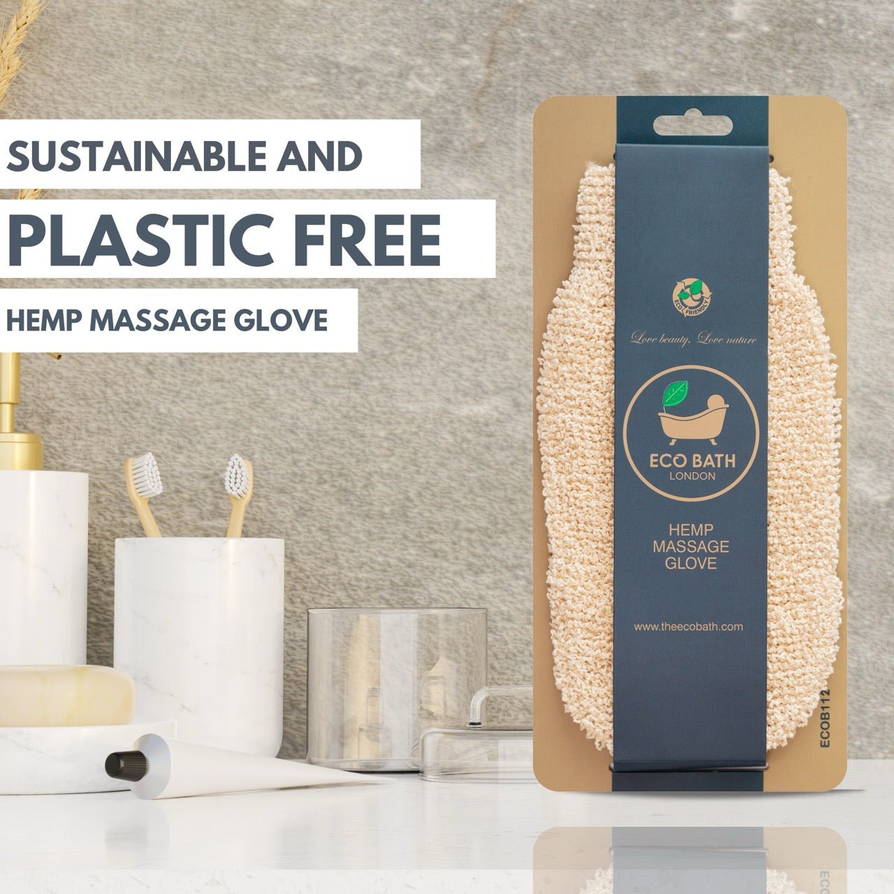 Eco Bath Hemp Massage Glove