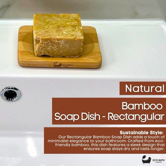 Eco Bath London Bamboo Rectangle Soap Dish