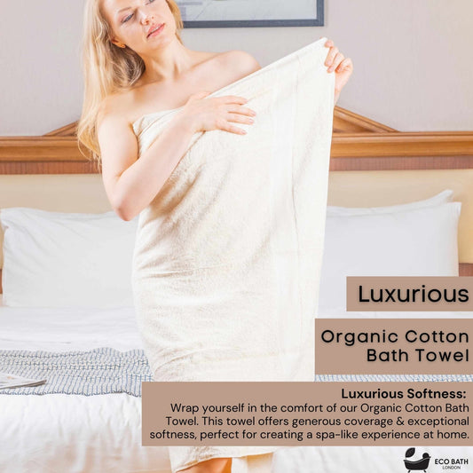 Eco Bath London Organic Cotton Bath Towel - Available in Multiple Sizes