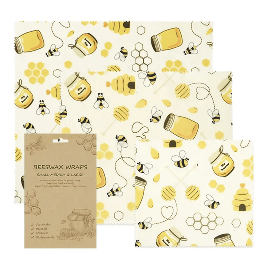 Beeswax Cloth Food Wraps (3 Pack)