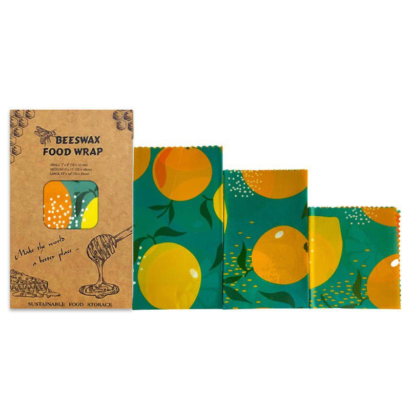 Beeswax Cloth Food Wraps (3 Pack)