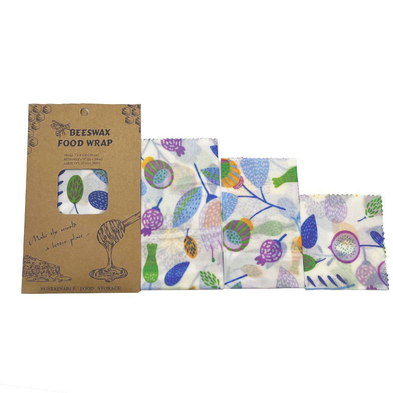 Beeswax Cloth Food Wraps (3 Pack)