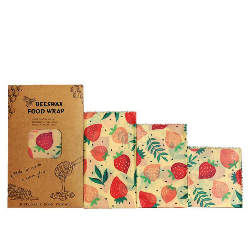 Beeswax Cloth Food Wraps (3 Pack)