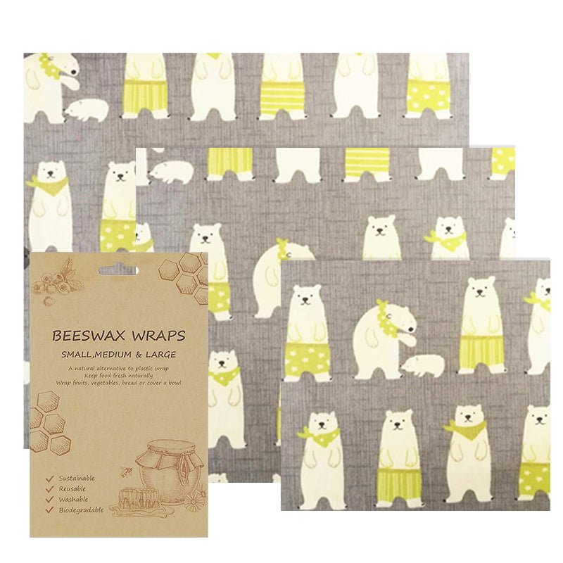 Beeswax Cloth Food Wraps (3 Pack)