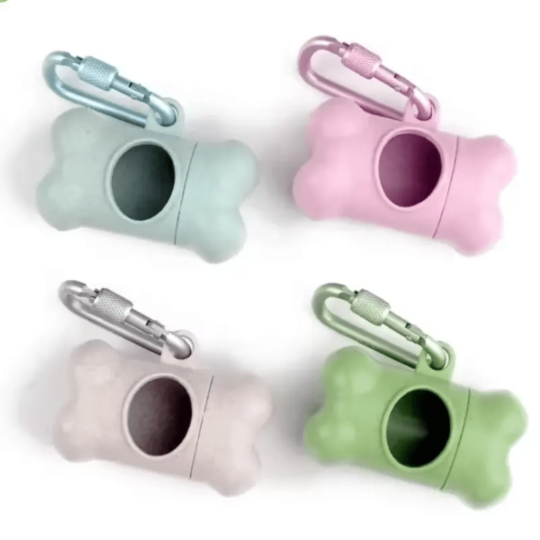 Eco-Friendly Poop Bag Dispenser & Bags – Made from Wheat Straw Fiber