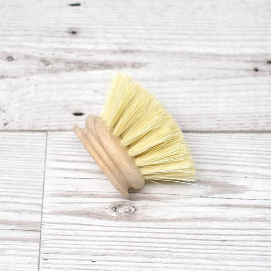 Eco Living Natural Bristle Dish Brush Head – Replacement For Dish Washing Brush