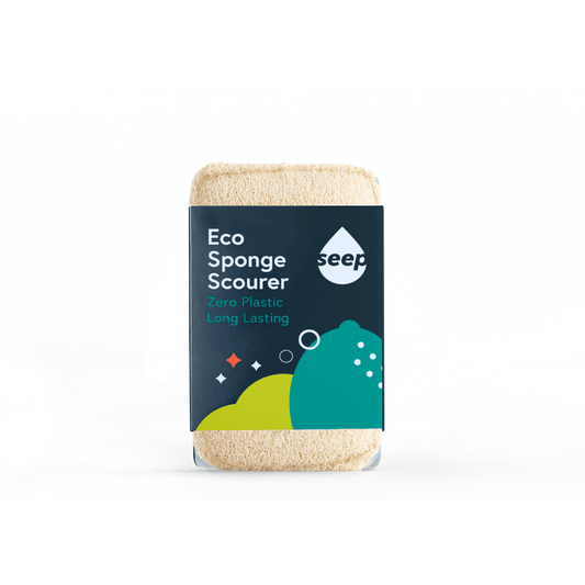 Eco Sponge Scourer | Plastic-Free Dish Sponge with Cellulose & Loofah