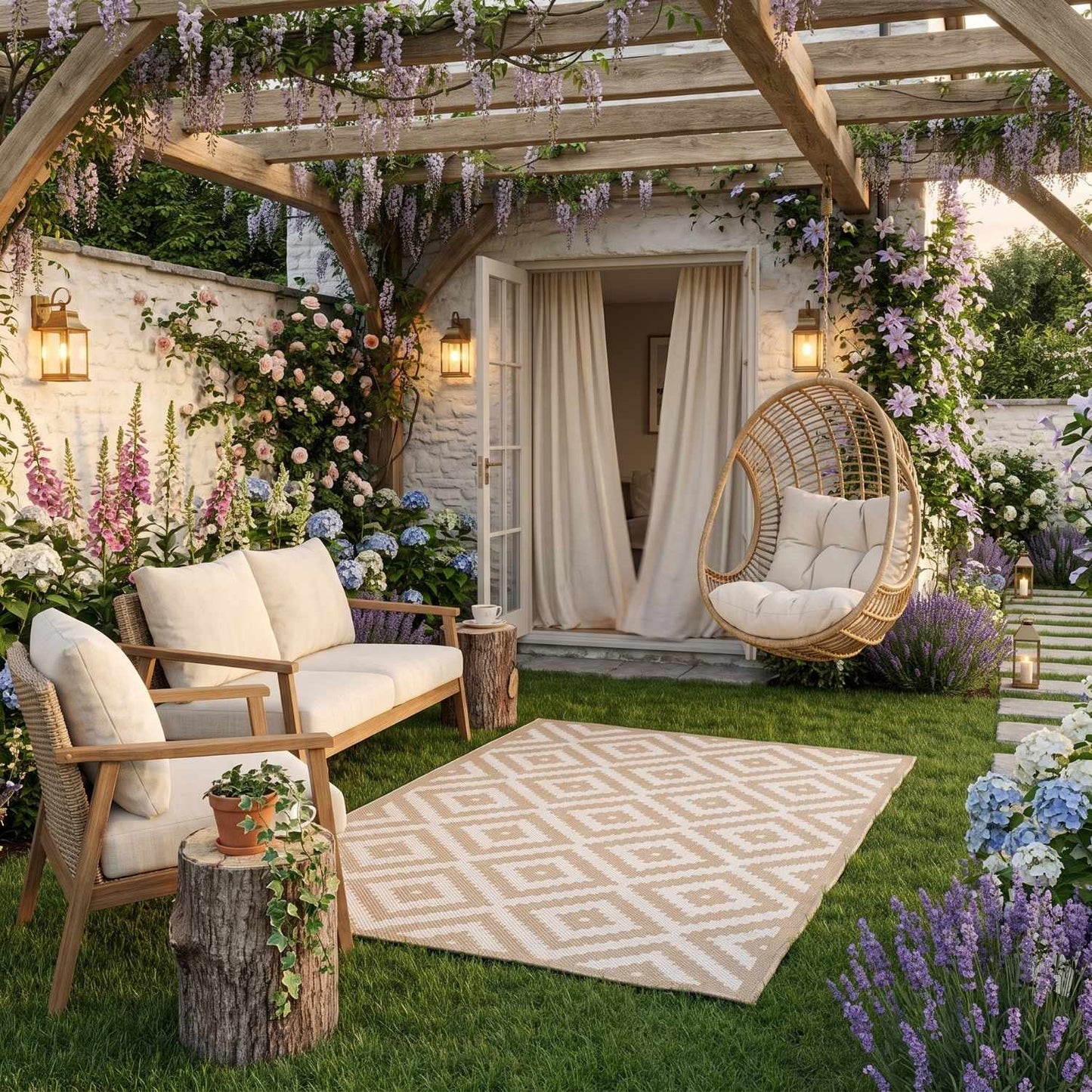 Ecology Outdoor Rug Beige | 100b