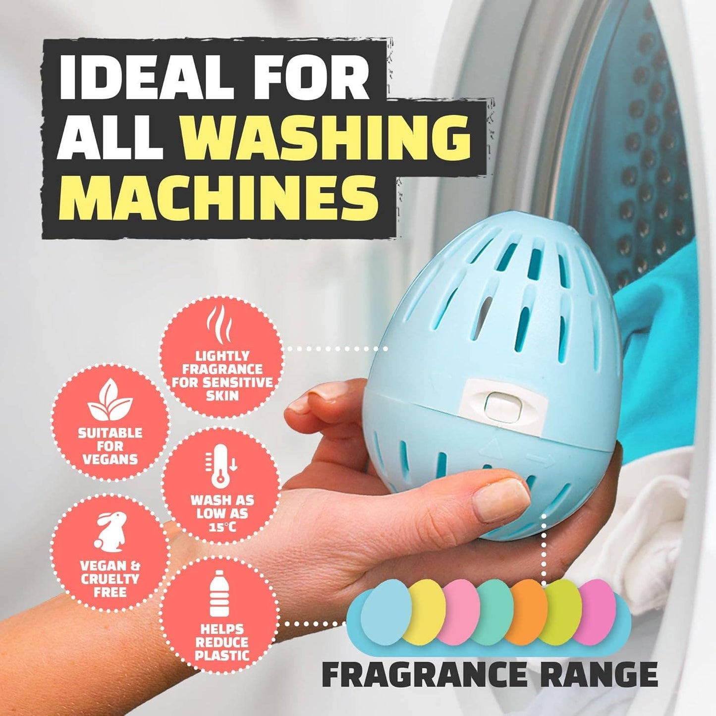 Ecoegg Bio Laundry Egg Fresh Linen 70 Washes Refillable Detergent Alternative