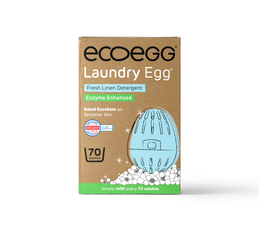 Ecoegg Bio Laundry Egg Fresh Linen 70 Washes Refillable Detergent Alternative