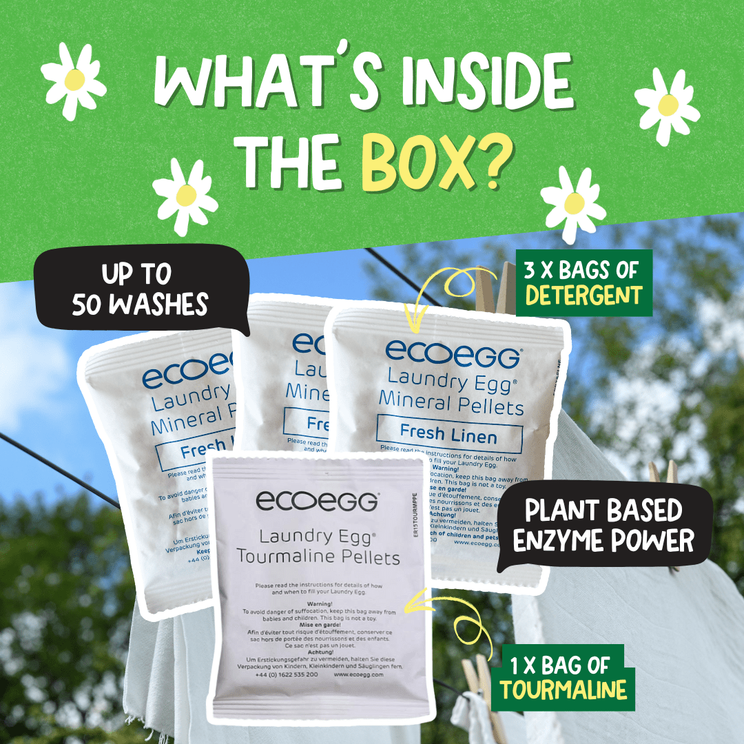 EcoEgg Enzyme Laundry Detergent – Sensitive Skin, Aquatic-Friendly, Vegan Formula