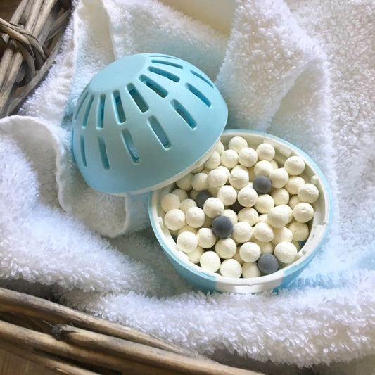ECOEGG Laundry Egg Washing Detergent Refill Pellets Fresh Linen - Plastic Free Eco Washing Egg, 50 Washes