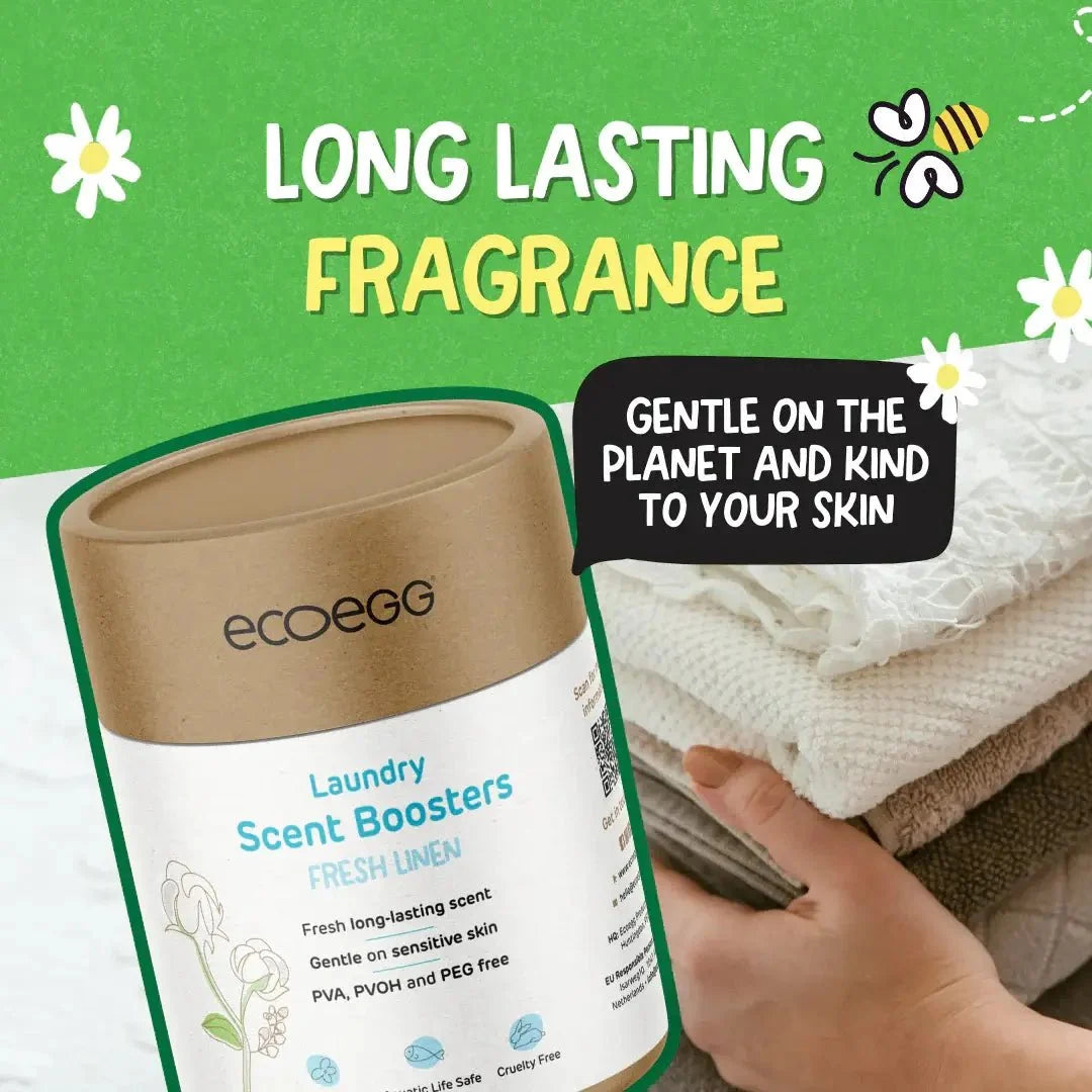 Ecoegg Scent Boosters Fresh Linen 250g Biodegradable Laundry Fragrance