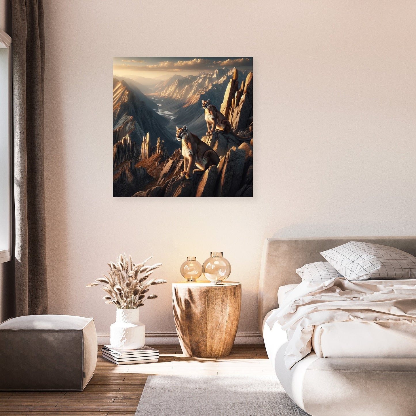 Mountain Lions Canvas