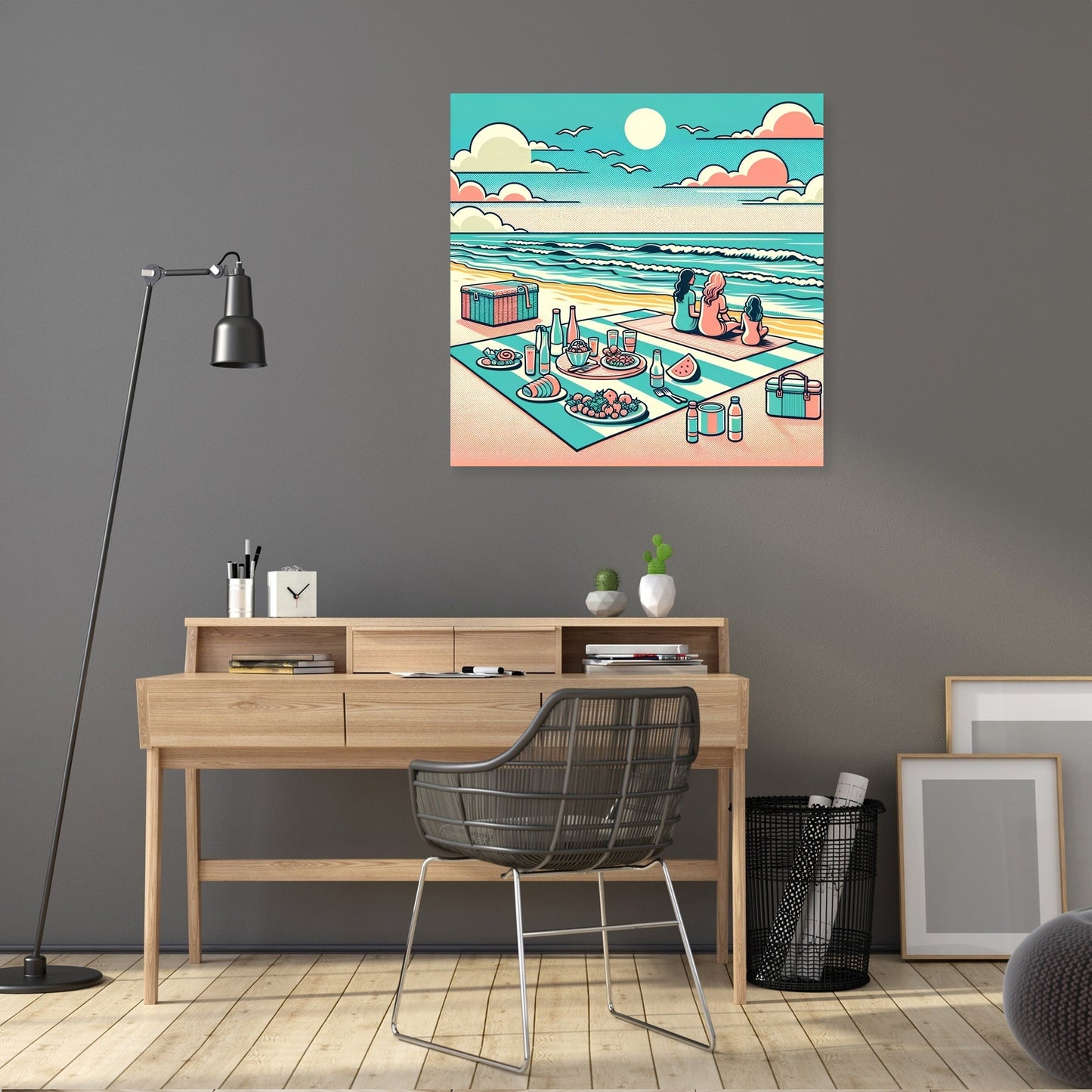 Seaside Picnic Canvas