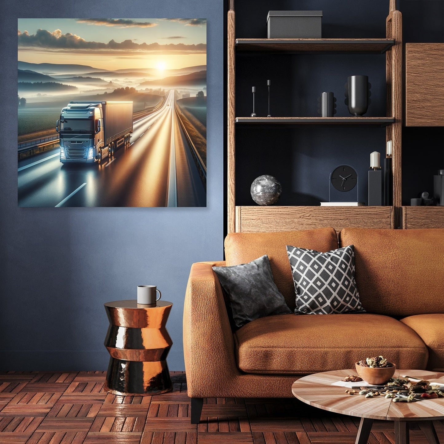 Dawn on the Autobahn Canvas