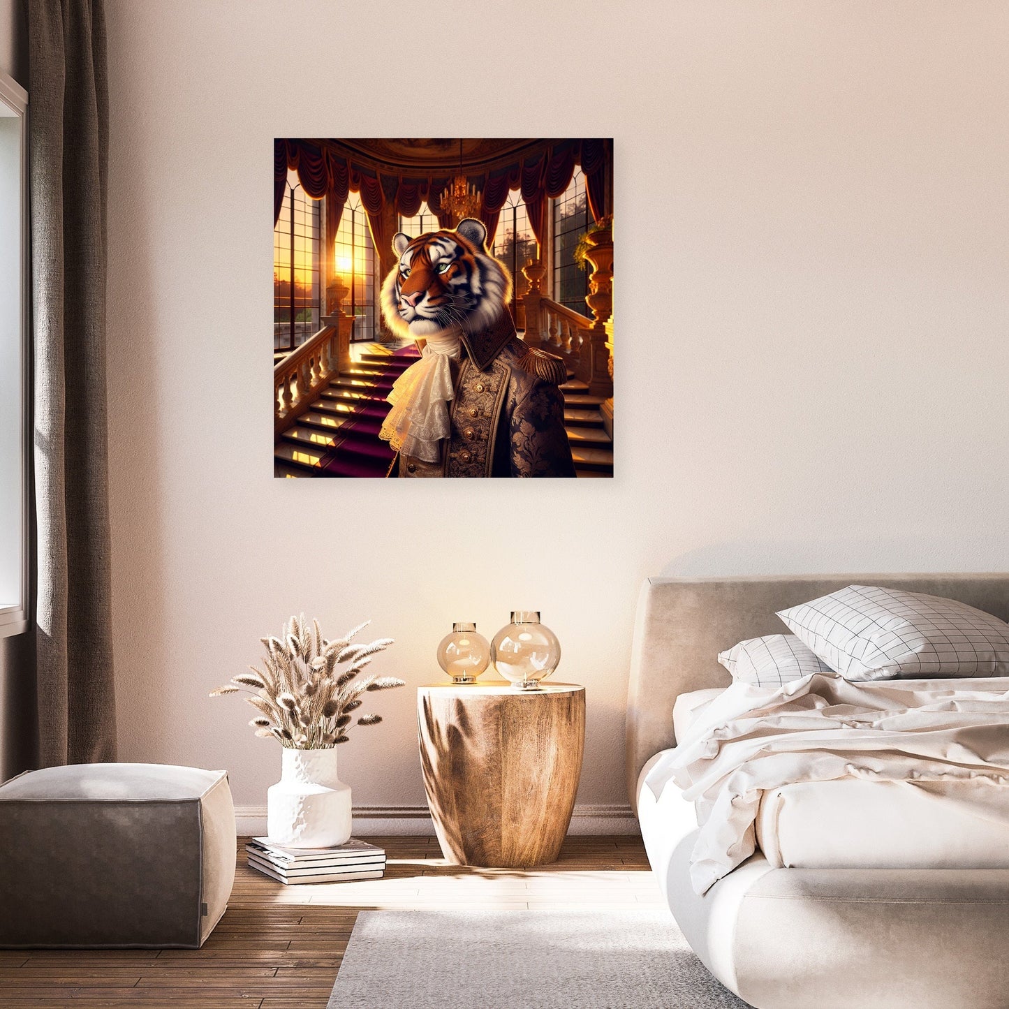 Regal Tiger Sunset Majesty Canvas